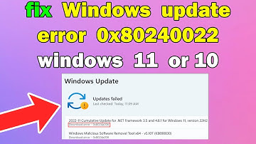 How to fix Windows update error 0x80240022 windows 11 or 10