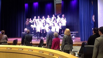 Daniels Run Singers FCPS Board National Anthem