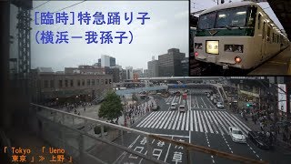 「(185系[臨時]特急踊り子)東海道線・常磐線」[広角]車窓[右斜](横浜－我孫子)[字幕][1080p]JR Tokaido Joban Line 2019.07