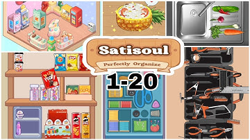 Satisoul: Perfect Organize - All Levels 1-20 Solution Gameplay Walkthrough || 