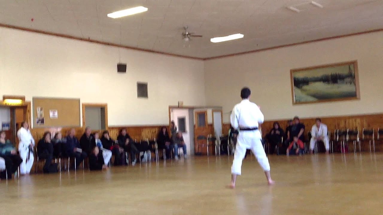 Nidan (2nd level black belt) Testing IKD Saskatchewan with Master Maureen Woon-a-tai