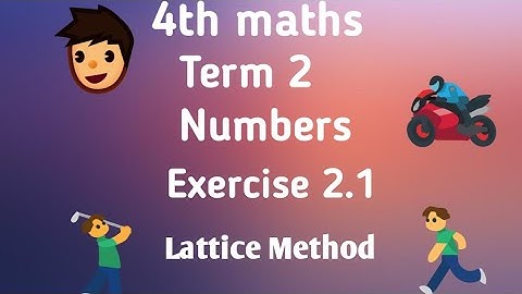 4th maths Numbers Exercise 2.1 lattice Method & standard method multiplication in Tamil