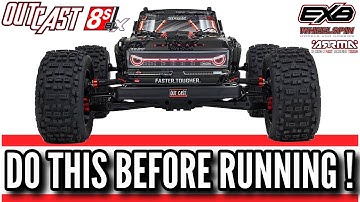 Arrma Outcast 8S EXB V2 – Must-Do Pre-Run Checks & ESC Upgrade!