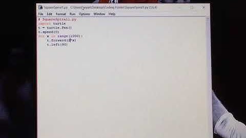 Coding Part 1: How to make a Square Spiral