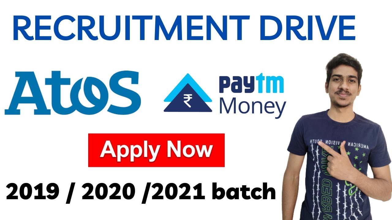 Atos Recruitment Drive 2021| Paytm Jobs | Hiring for Freshers | BE MCA BTECH Jobs 2019 2020 batch