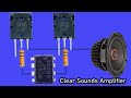 How to make Super Bass Clear Sounds Amplifier C5200 and A1943 Transistors With 4558 IC