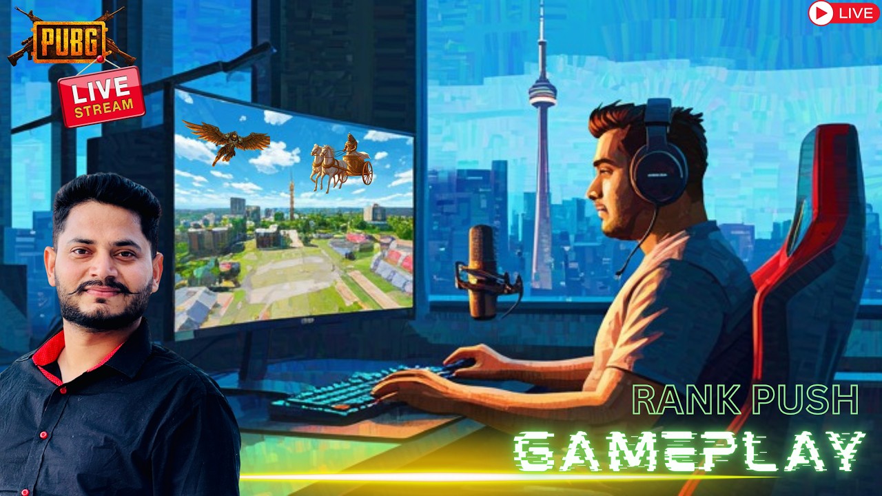 RANK PUSH GAMEPLAY  | 🔥| PUBGLIVE #Conqueror #india #gaming #punjab #canada