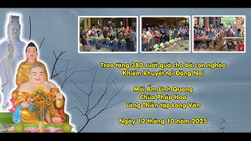 Trao tặng 380 suất quà cho bà con khiếm khuyết, nghèo khó tại Đồng Nai (12.10.2025)