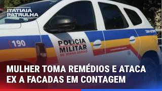 Woman arrested after stabbing ex-boyfriend for seeing him with another woman in a bar in Contagem.
