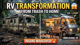 Workers Rebuild a Broken RV from Scratch | Satisfying Restoration