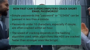 How Fast Can Supercomputers Crack Short Email Passwords? - TheEmailToolbox.com