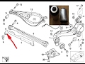 How to replace Rubber Mounting BMW REAR как заменить БМВ Сайлентблоки заднего рычага внутренний