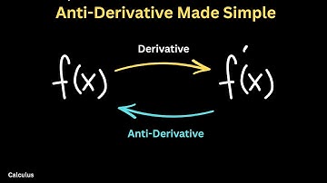 Anti-Derivative | Introduction to Integral Calculus & Worked Examples - Calculus