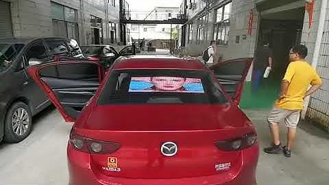 Mobile Advertising Transparent Car Rear Window LED Display