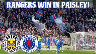 RANGERS WIN IN PAISLEY! (1-2)