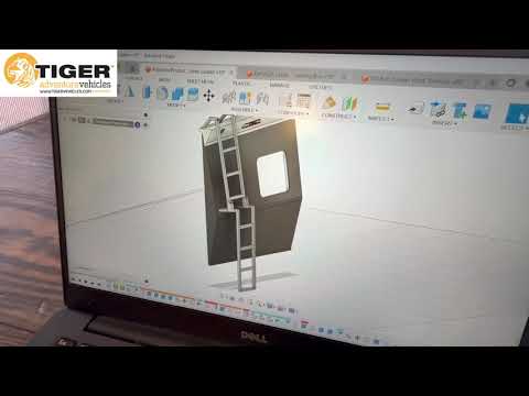 Tiger's New Fold Down Rear Ladder