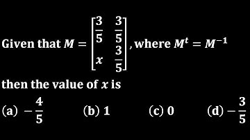 orthogonal matrix cucet 2021 linear algebra engineering iit jam mathematics gate
