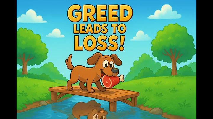The Dog and His Reflection || Greed Leads to Loss || Moral Stories for Kids