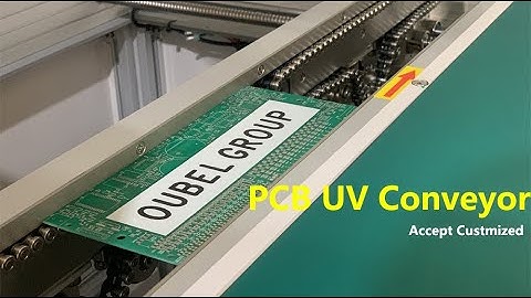 OUBEL SMT PCB UV Conveyor Single PCB  Chain Conveyor for Automatic Conformal Coating Machine