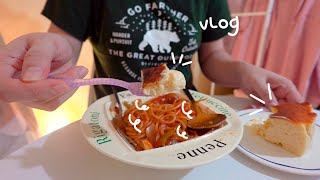 vlog | air fryer burnt basque cheesecake, napolitan pasta, side dishes etc.