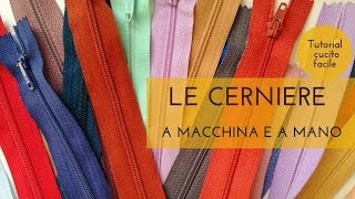 Le Cerniere Come Cucirle A Macchina E A Mano - Tutorial Cucito Facile