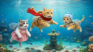 Ginger Kitten & Little Sister Explore the Ocean and Collect Beautiful Shells !!! screenshot 5