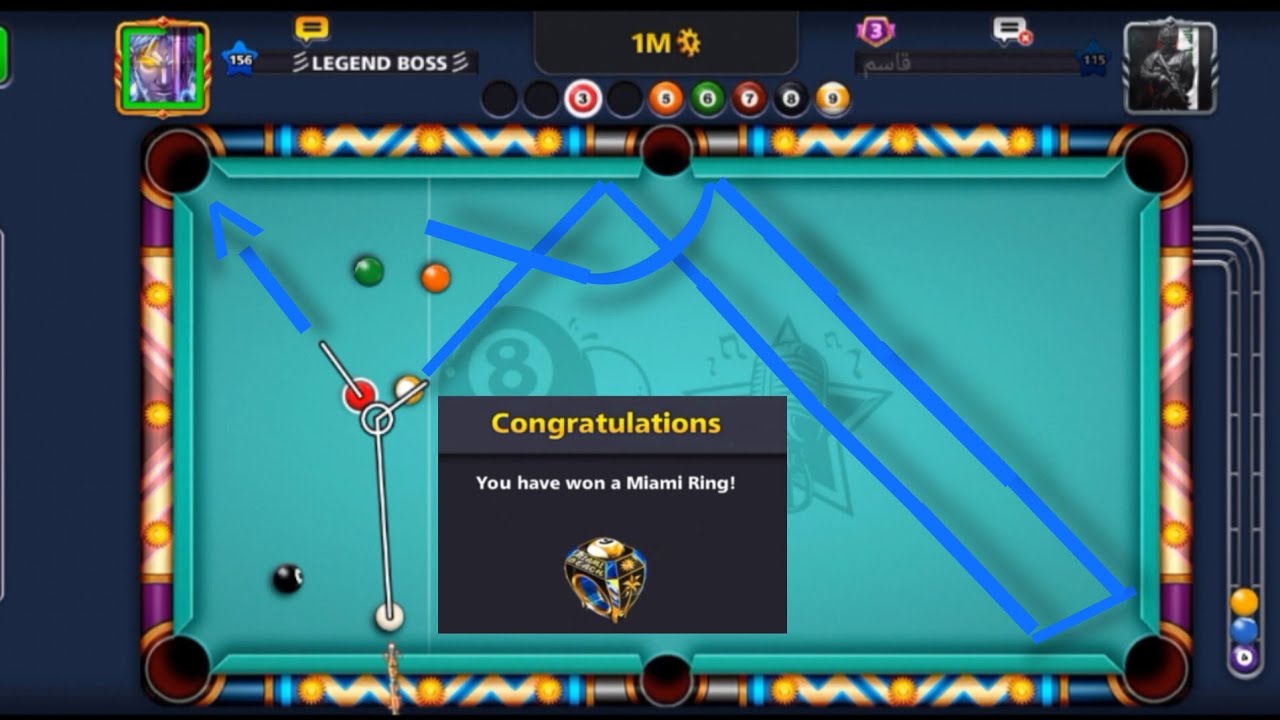 New Ring In Miami 8 BALL POOL 