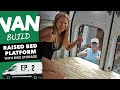 Bed Platform & Bike Storage in a DIY Ford Transit Van Conversion (How To) | VAN BUILD SERIES #2