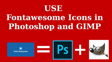 Unicode, FontAwesome Icons and How To Use Them in GIMP and photshop.