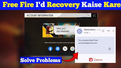 How To Recover Free Fire I