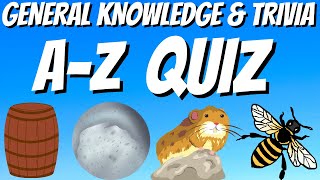 General Knowledge & Trivia Quiz, 26 Questions, Answers are in alphabetical order Non Multiple-choice screenshot 4