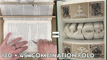180° + 45° Combined Fold - Photo Strips, Shadow Fold, MMF #bookfolding #bookart #bookpages #alice