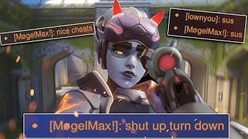 When the enemy widowmaker gets destroyed so hard he calls you a CHEATER