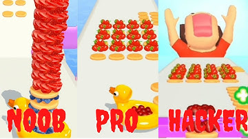 Noob vs Pro vs Hacker in Pancake Run || Part 2