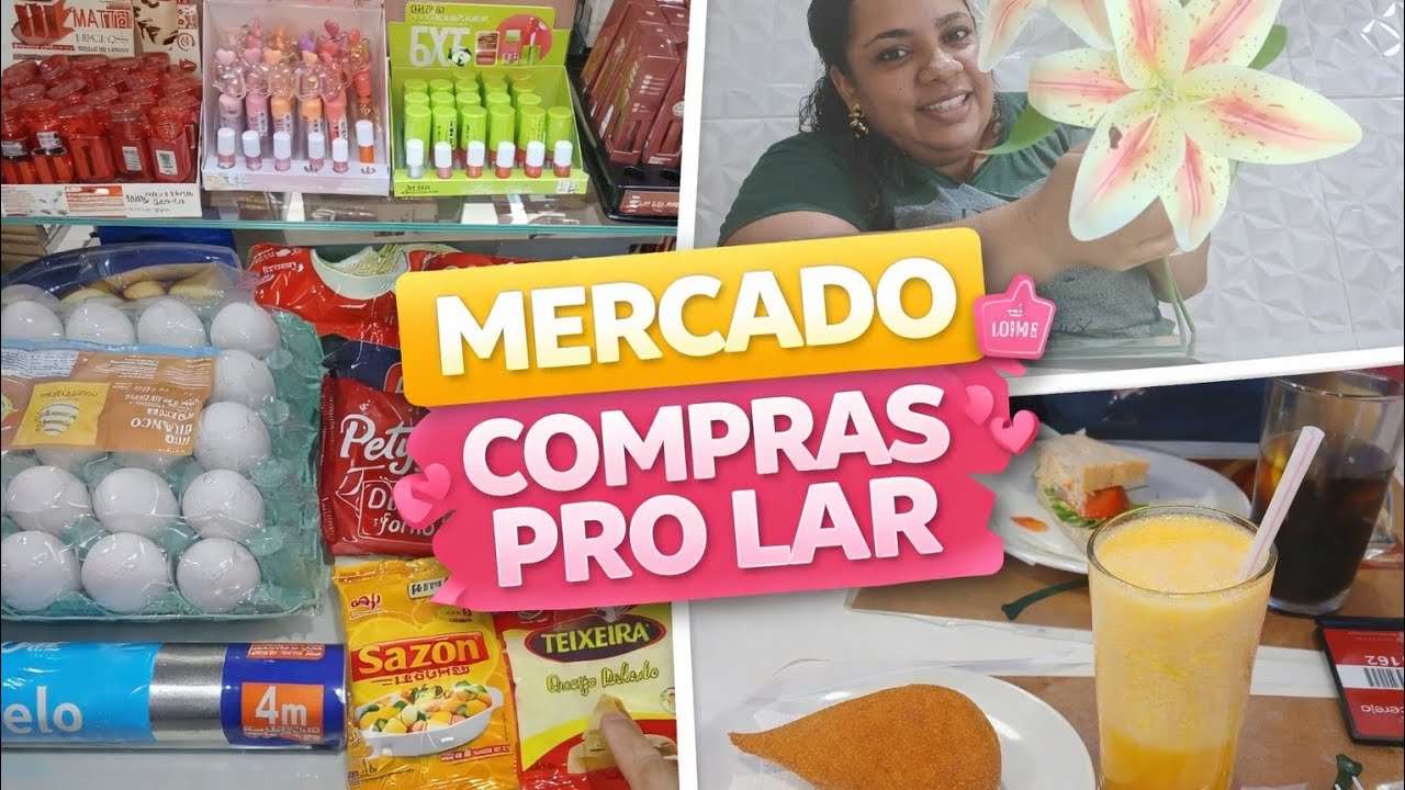 Fomos tomar café na padaria ☕️,comprinhas pro lar 🏡e mercado td no mesmo dia..😊