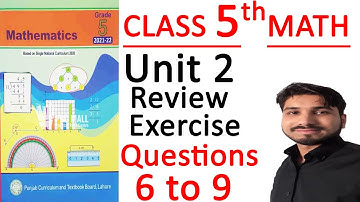 Class 5 Math, 5th Class Math’s Ch No 2 Review Exercise 2 Q No 6 to 9, 5th class Math HCF & LCM
