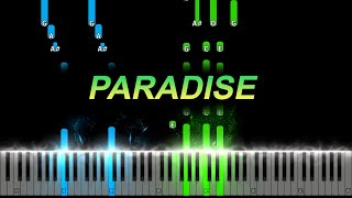 Coldplay - Paradise Piano Tutorial