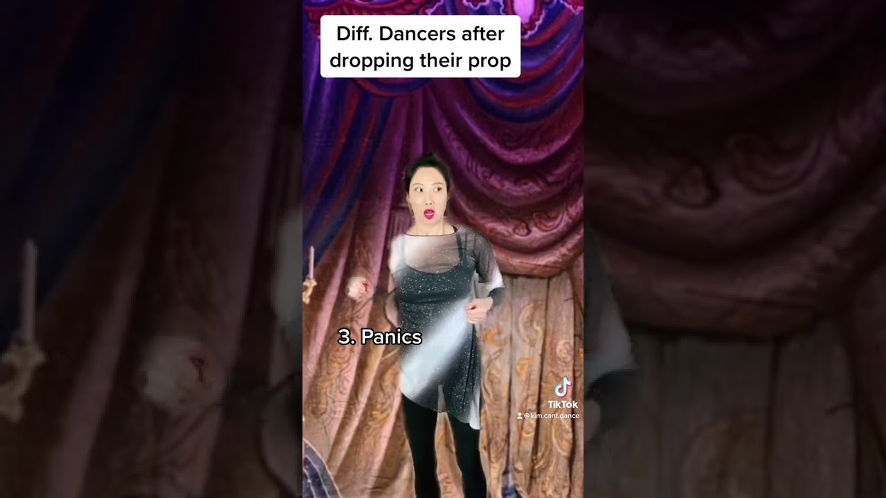 When you drop your prop on stage. 