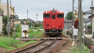 氷見線キハ40形 氷見駅到着 JR West Himi Line KiHa40 series DMU