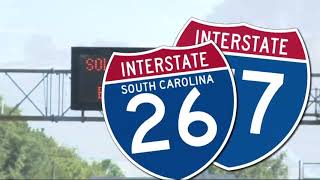 Traffic warnings for eclipse posted along I-77 in S.C.
