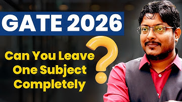 GATE 2026: Can You Leave One Subject Completely? #umeshdhande #iitguwahati #gate2026