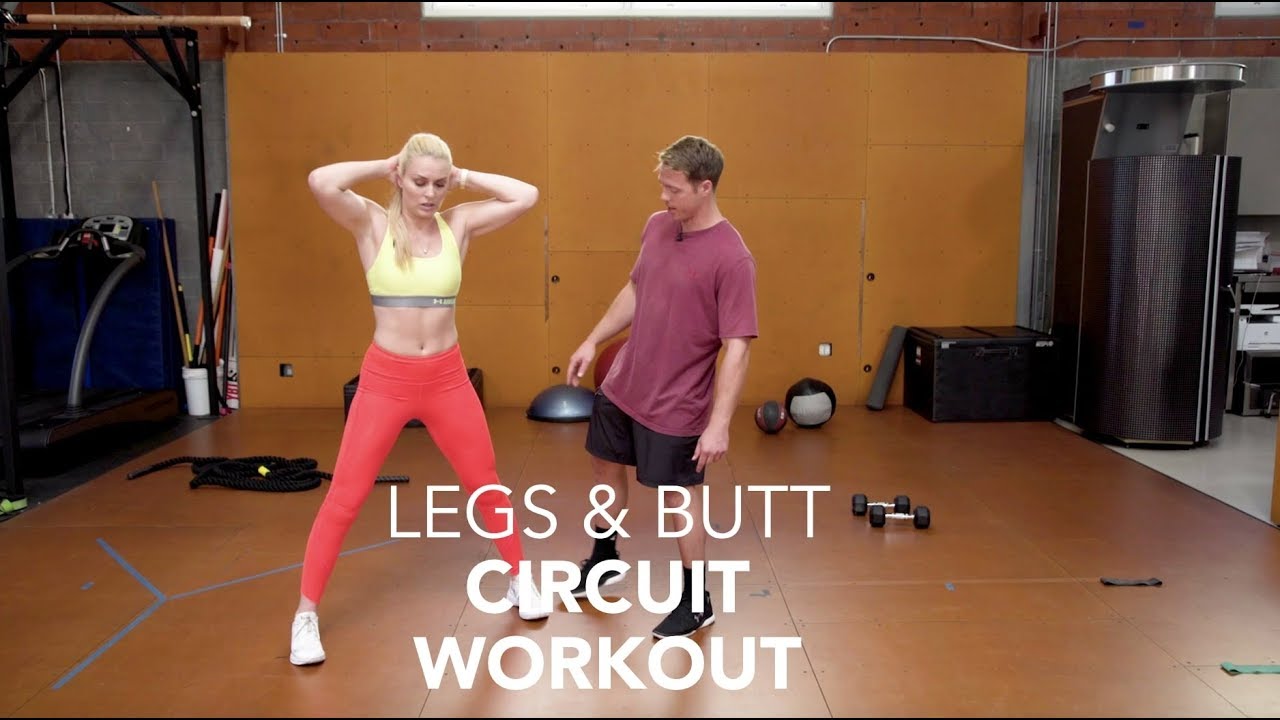 Lindsey Vonn - NEW full body workout circuit with BTS