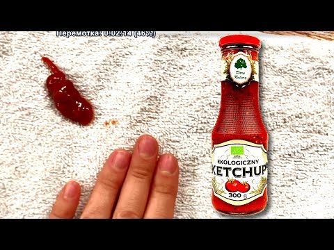 Как отстирать кетчуп с одежды