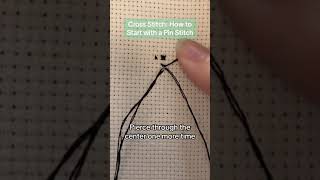 How to Cross Stitch - Starting with a Pin Stitch