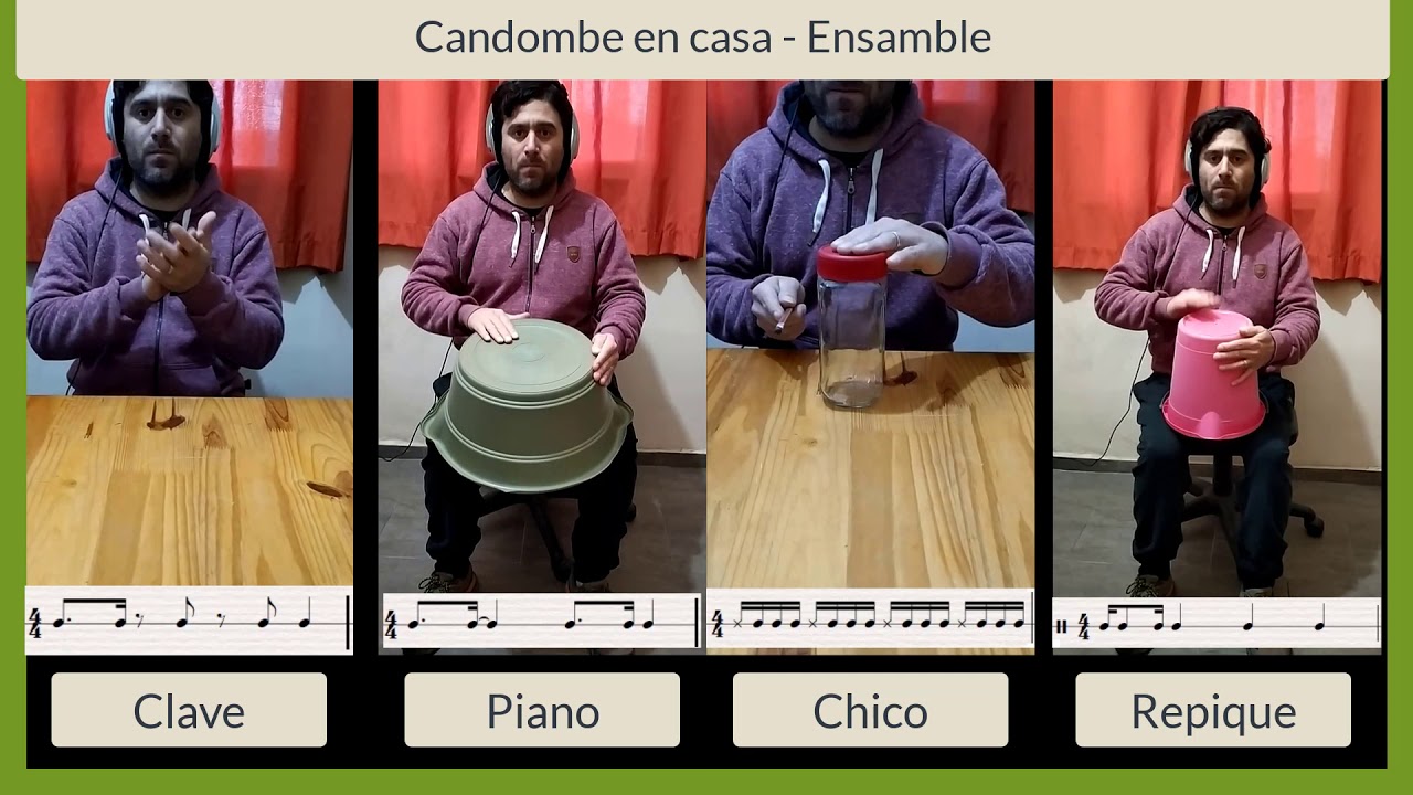 Candombe en casa - Ensamble #candombe #ritmo #cotidiafono #percusión ...