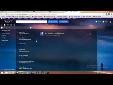 How to view all your facebook friends' mail through yahoo
