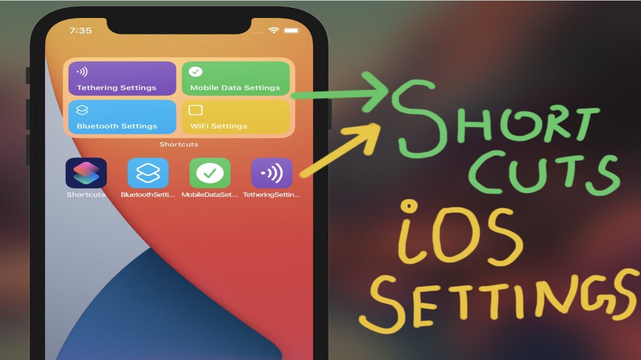 Ios: Add Shortcuts To Home Screen For Wifi, Bluetooth, Mobile Data And Tethering Settings | Turn Off