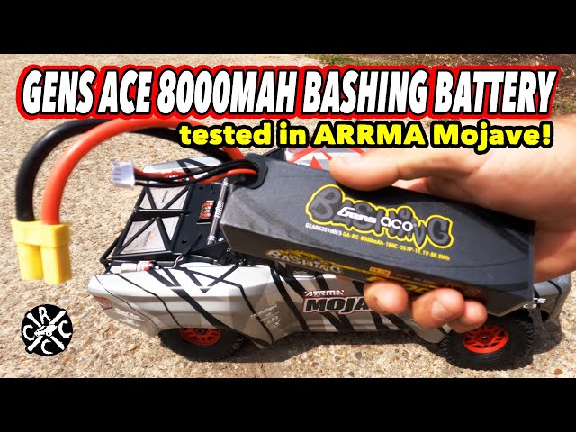 fedme til stede Historiker 2 Gens Ace Bashing 3s 8000mah 100c batteries tested in ARRMA Mojave: 6s  Power!!! - YouTube