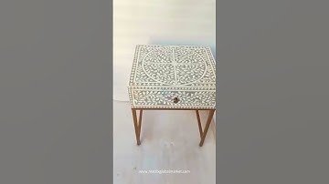 BONE INLAY BEDSIDE FURNITURE COLLECTION