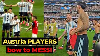Even Austria Players Bow to Messi After His Historic 18th World Cup Goal